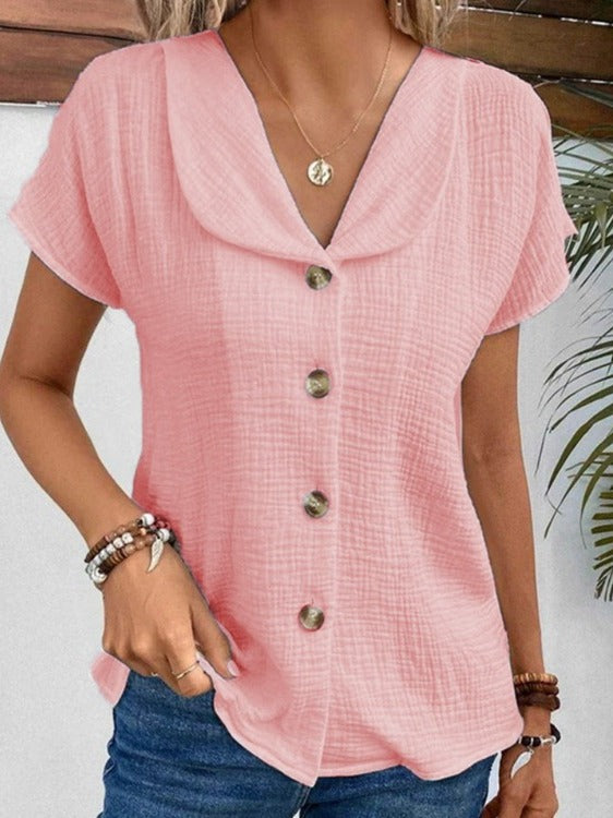 Lila Bloom Women's Short Sleeve Cardigan – Stylish Solid Color Top