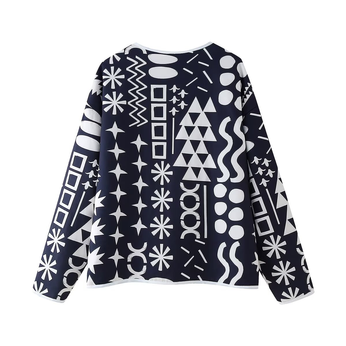 Riva Claire Stylischer Wendemantel – Baumwollgefüttert, Langarm, Casual