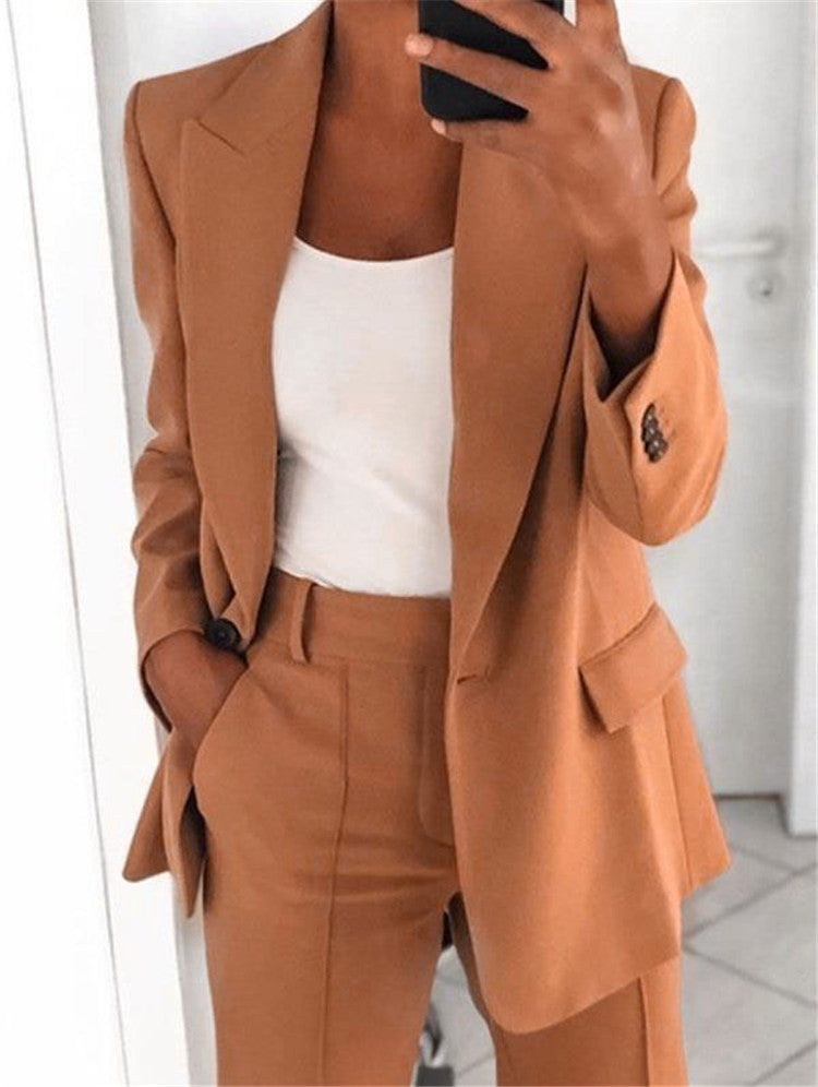 Lila Bloom Slim-Fit Strickjacke mit Polokragen für Damen – Schick &amp; vielseitig