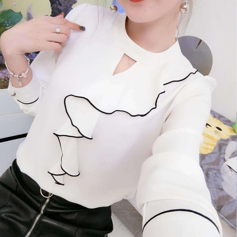 Riva Claire Elegant Korean Chiffon Cardigan Shirt – White, Yellow, Pink