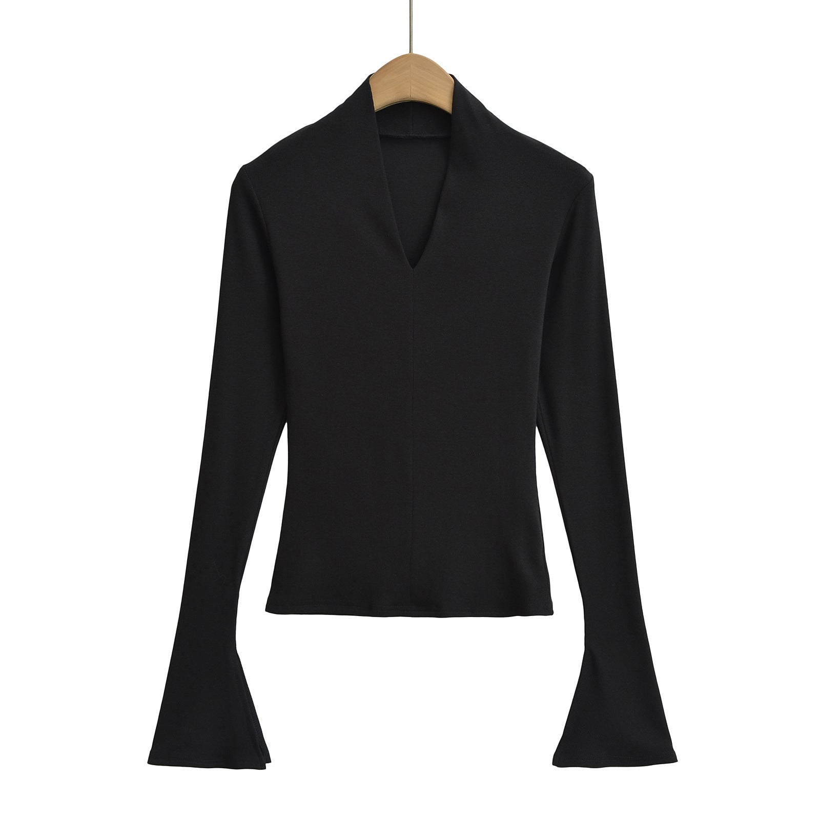 Iris Belle Sexy Slim Fit Flared Shirt - Long Sleeve, Street Fashion