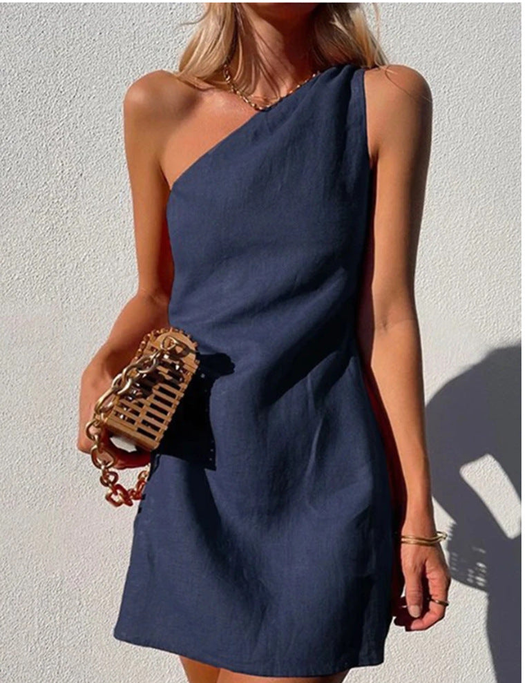 Riva Claire – Einfarbiges, ärmelloses Kleid mit schmaler Passform – Perfekt für den Weg zur Arbeit